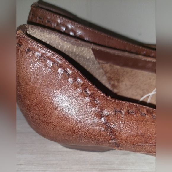 VTG 80's Brown Weaved Decorative Leather Cloud Climbers Flats Pre-Loved Size 6 - Picture 11 of 11